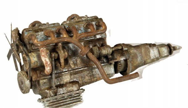 Старый двигатель (окраска и выветривание)